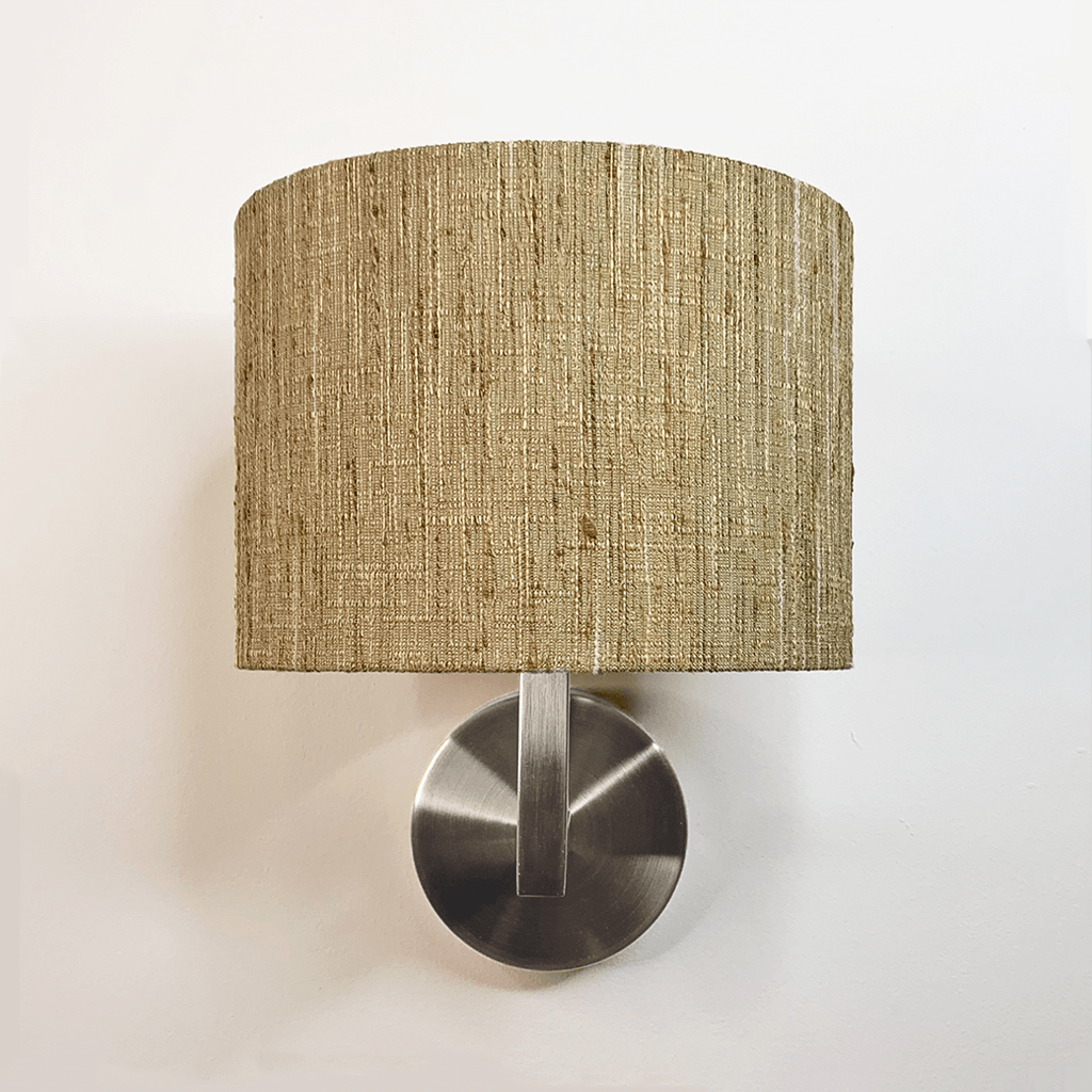 Emma Brushed Steel Wall Light with Choice of Shade