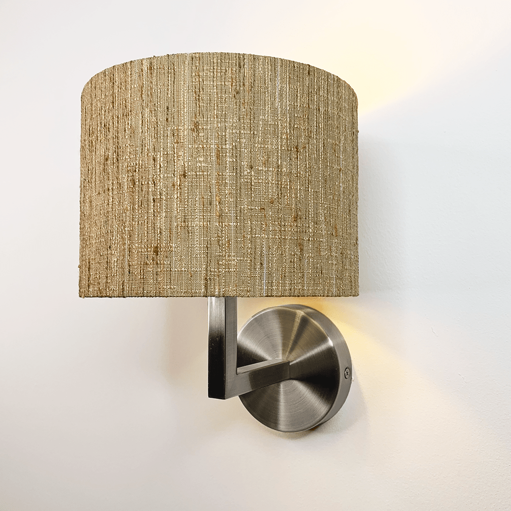 Emma Brushed Steel Wall Light with Choice of Shade