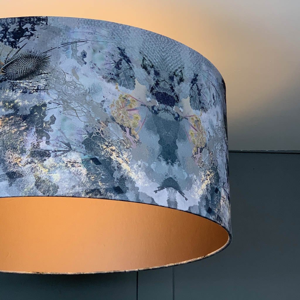 Mairi Helena Crossing Tides Pendant Shade with Shiny Rose Lining