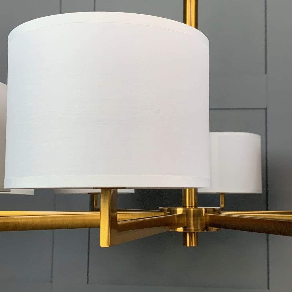 Hallburn Large Antique Gold 8 Light Ceiling Fitting