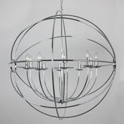 Orion 10 Light Chrome Spherical Chandelier