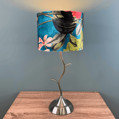 Elm Brushed Steel Table Lamp with Choice of Table Lamp