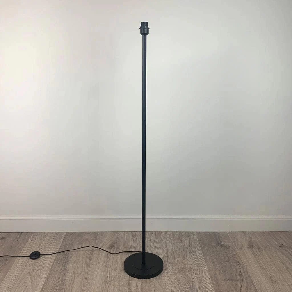 Matt Black Belford Floor Lamp with Luis Desert Shade