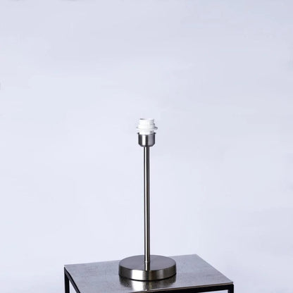 Belford Brushed Steel Table Lamp with Marine Shade