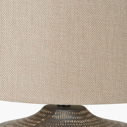 Kai Earth Colour Textured Ceramic Table Lamp