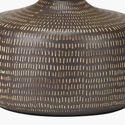 Kai Earth Colour Textured Ceramic Table Lamp