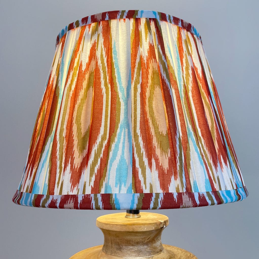 Kingsbury Small White Wash Carved Wood Table Lamp