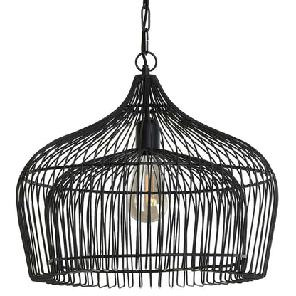 Kristel Large Matt Black Pendant