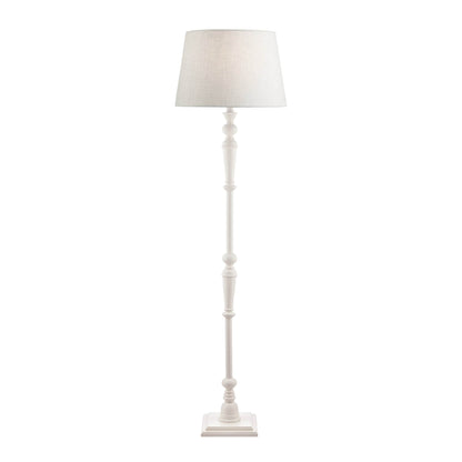 Tate Matt Painted White Floor Lamp Base