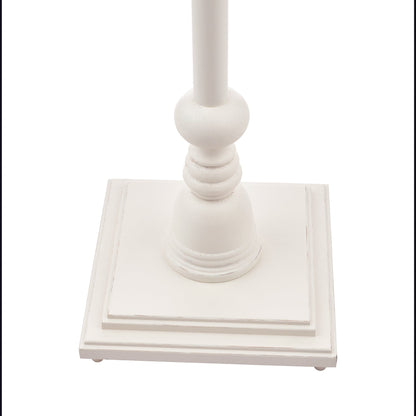 Tate Matt Painted White Floor Lamp Base