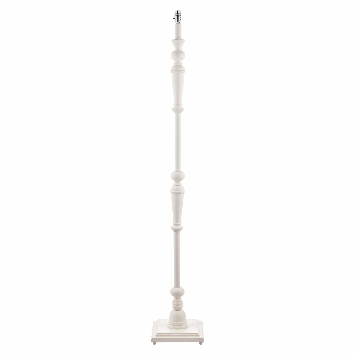 Tate Matt Painted White Floor Lamp Base