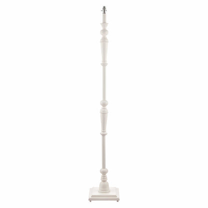 Tate Matt Painted White Floor Lamp Base