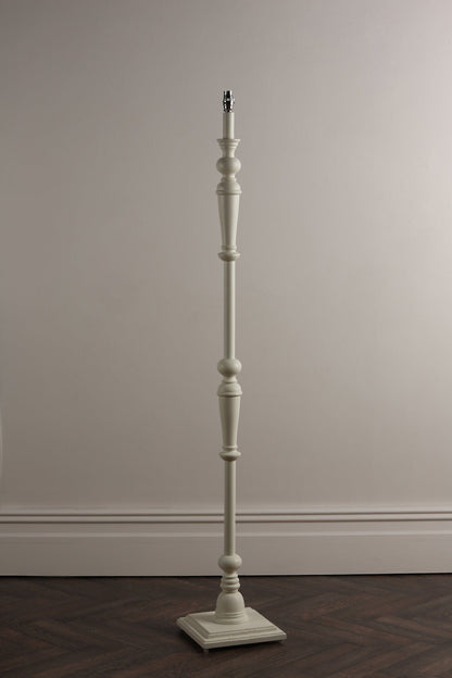 Tate Matt Painted White Floor Lamp Base