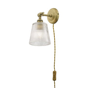 Callaghan Plugged Wall Light Antique Brass