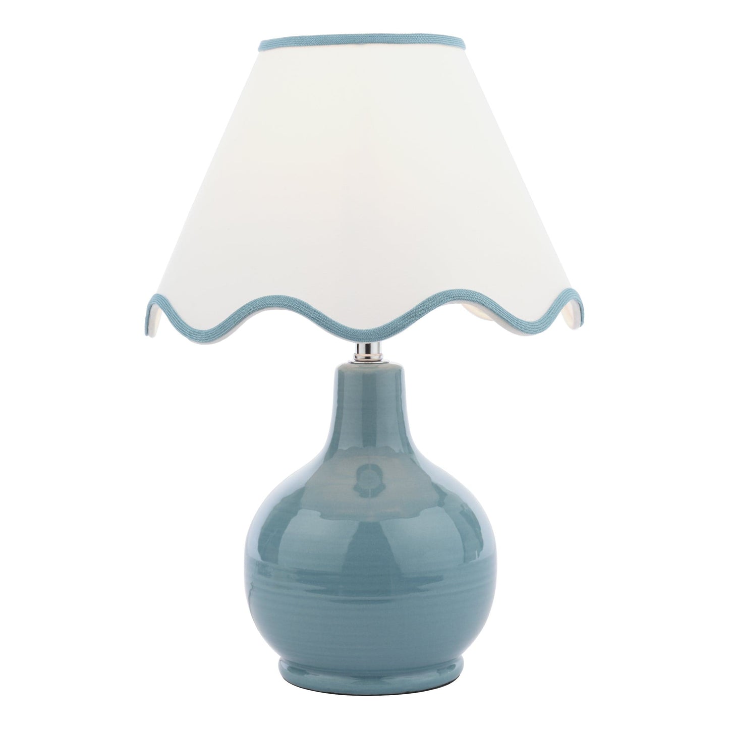 Bramhope Blue Table Lamp with Shade