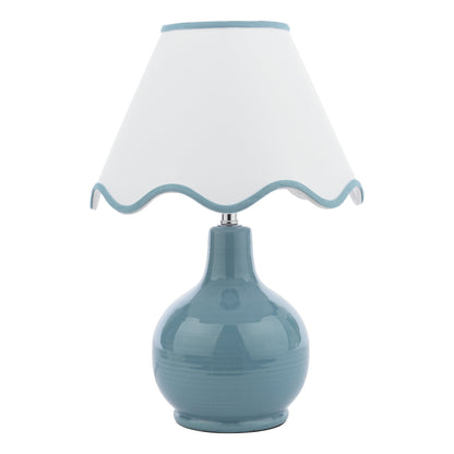 Bramhope Blue Table Lamp with Shade