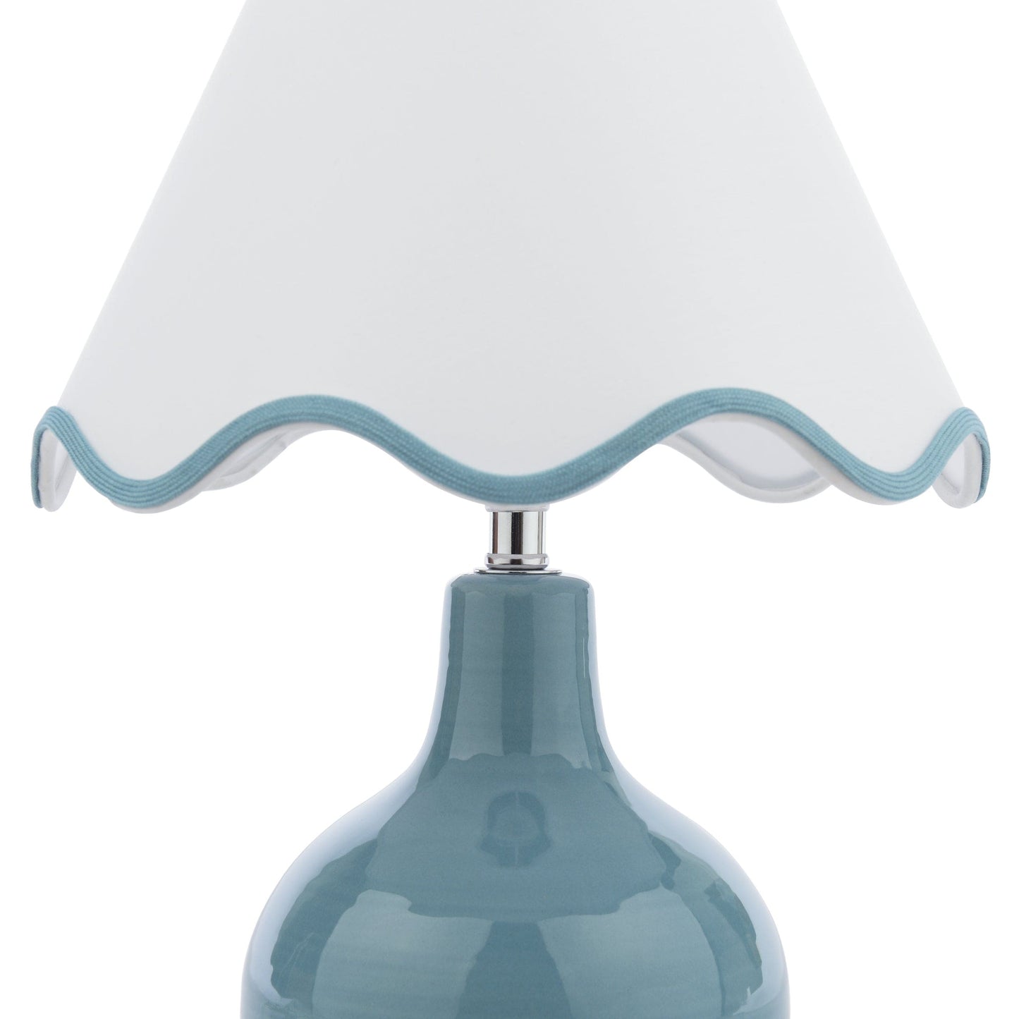 Bramhope Blue Table Lamp with Shade