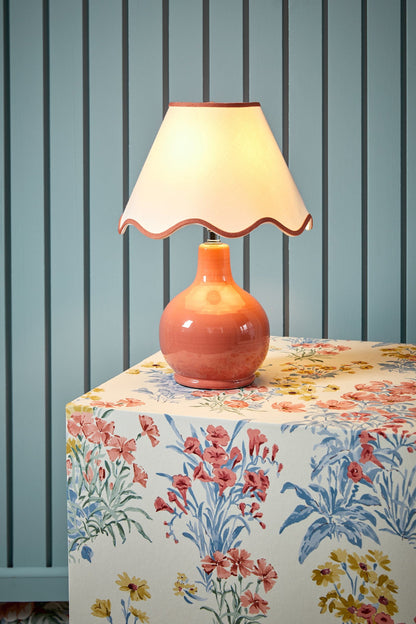 Bramhope Old Rose Table Lamp with Shade