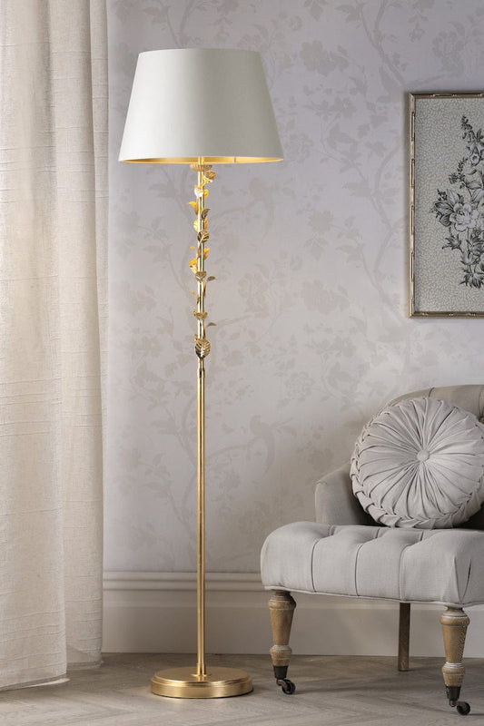 Halton Gold Leaf Floor Lamp