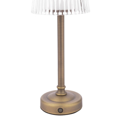 Callaghan Rechargeable Matt Antique Brass Table Lamp