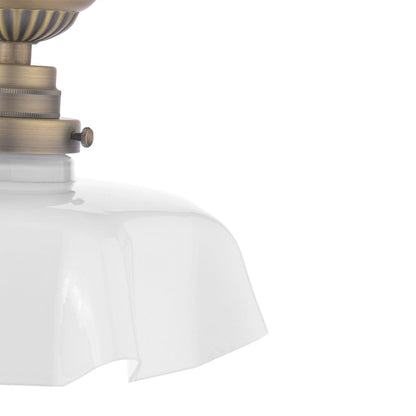 Banham 1 Light Semi Flush Matt Antique Brass