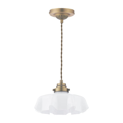 Banham 1 Light Matt Antique Brass Pendant