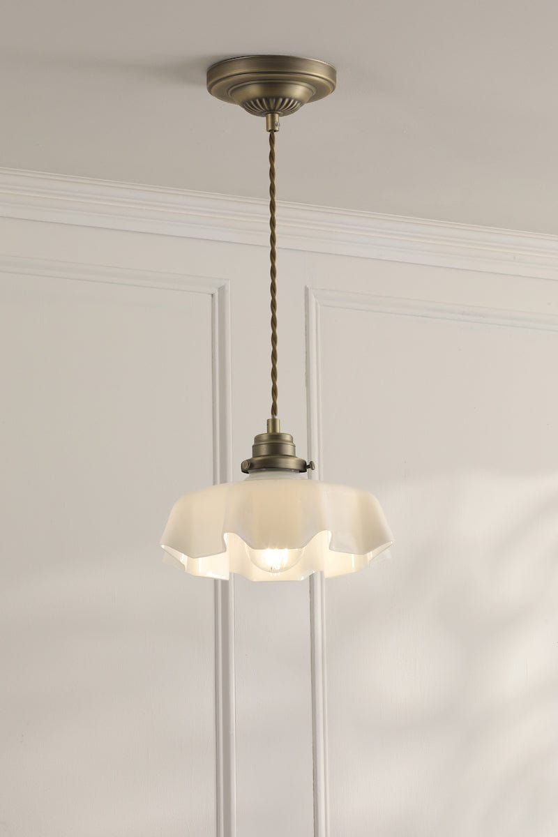 Banham 1 Light Matt Antique Brass Pendant