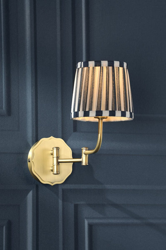 Denwick 1 Light Matt Antique Brass Wall Light