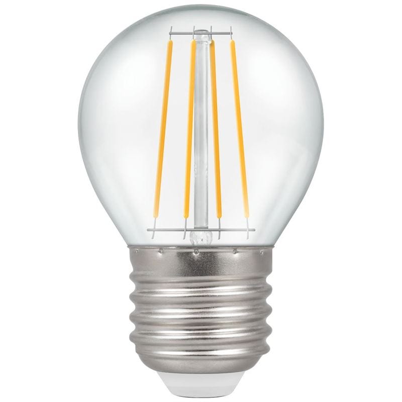 E27 Clear Golfball Non-Dimmable