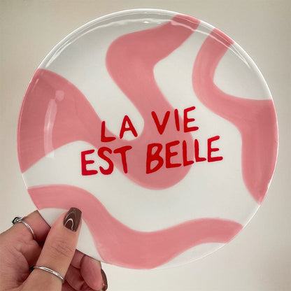 La Vie Est Belle Diego Plate