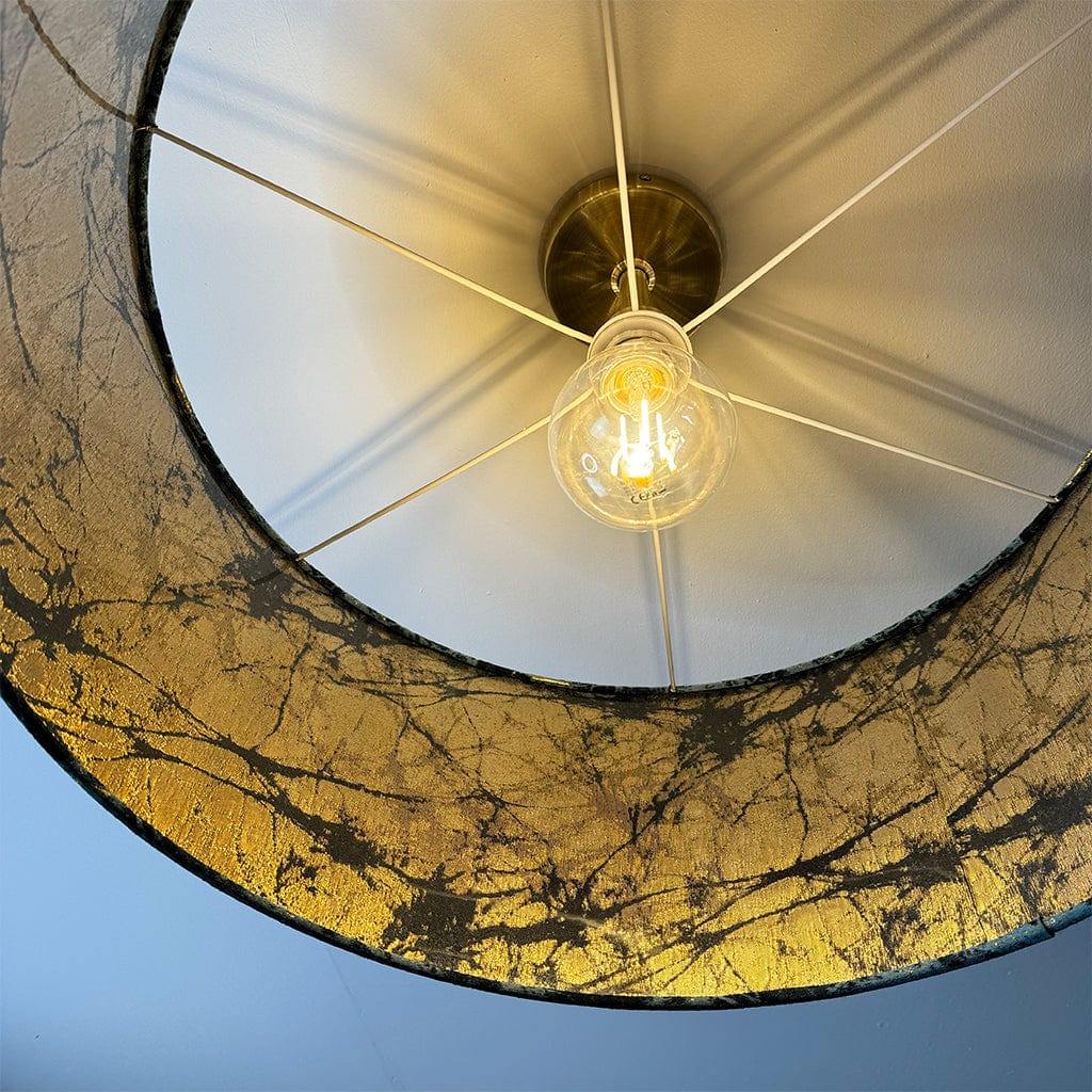 Lava Teal Pendant Shade with Clear Lining