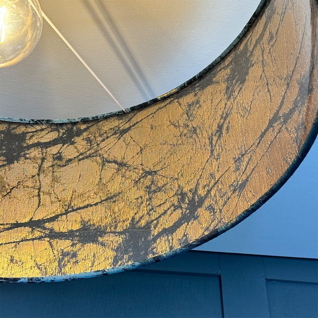 Lava Teal Pendant Shade with Clear Lining