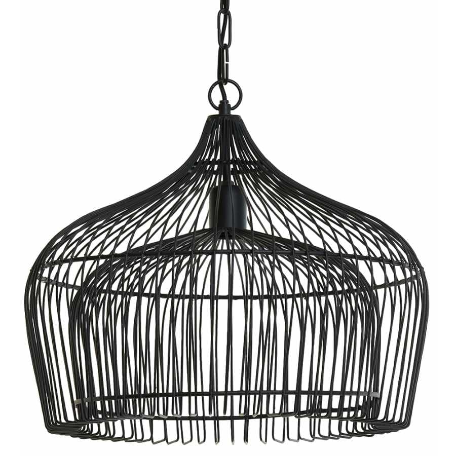 Kristel Large Matt Black Pendant