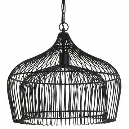 Kristel Large Matt Black Pendant