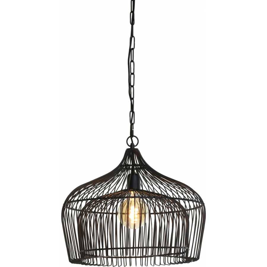 Kristel Large Matt Black Pendant