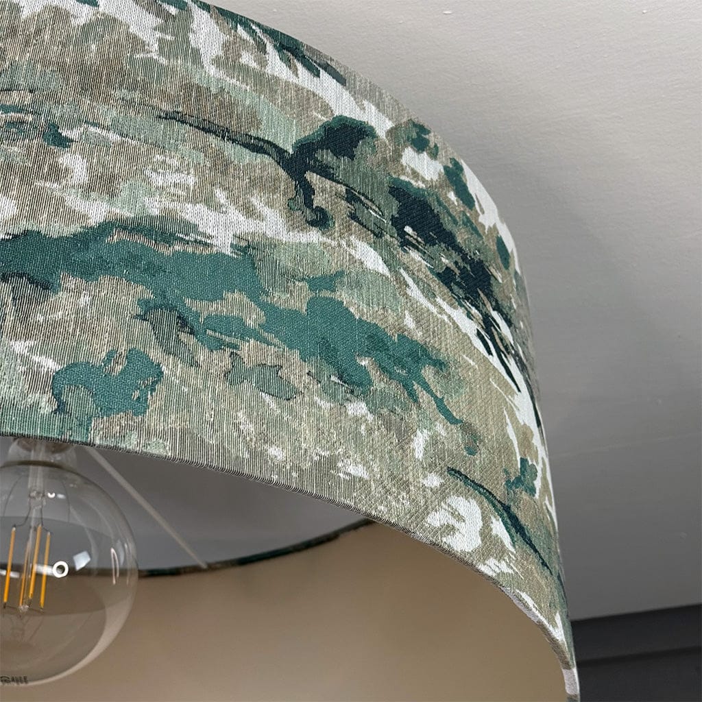 Lingdale Seafoam Pendant Shade with Champagne Lining