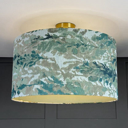 Lingdale Seafoam Pendant Shade with Lagoon Silk Lining