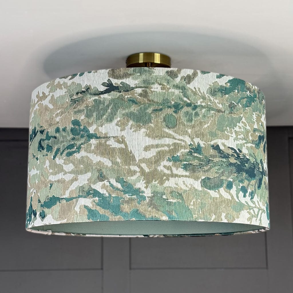 Lingdale Seafoam Pendant Shade with Lagoon Silk Lining