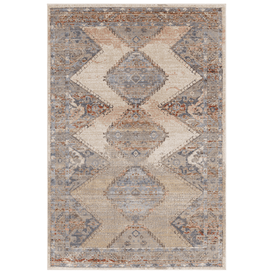 A persian style rug on a white background