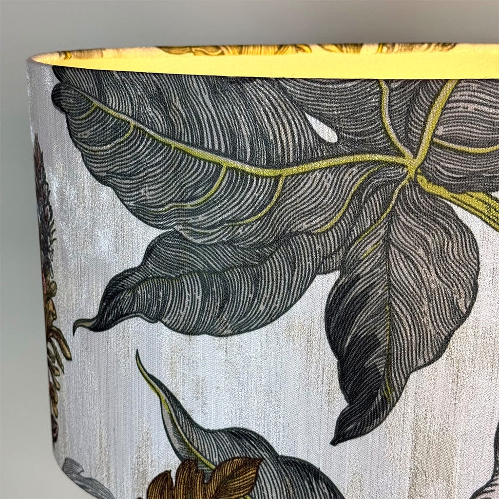 Raw Antique Bronze Table Lamp with Timorous Beasties Lampshade