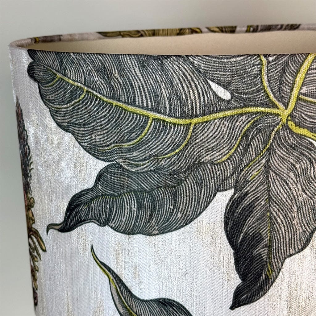 Raw Antique Bronze Table Lamp with Timorous Beasties Lampshade