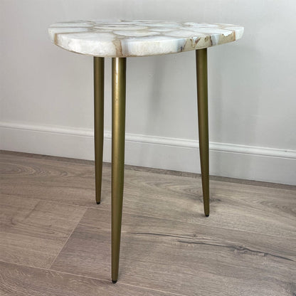 Lossie Pearl Agate End Table