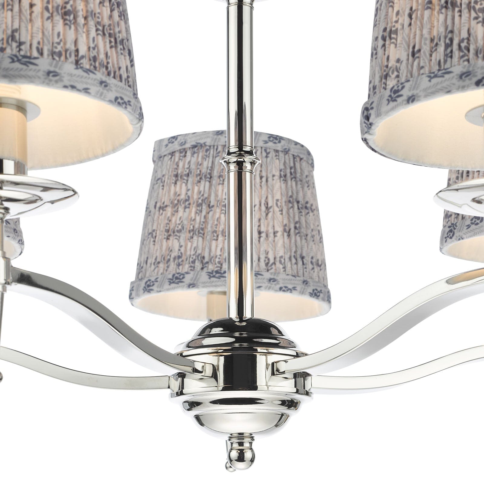 Marble Hill 5 Arm Pendant Polished Nickel