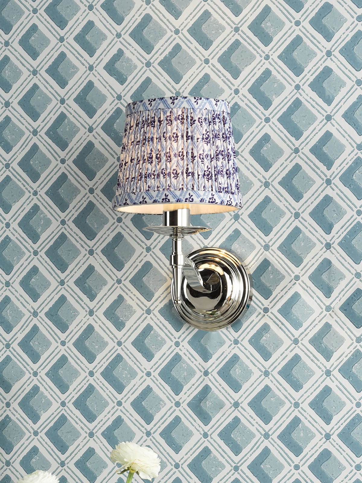 Marble Hill Wall Light Polished Nickel