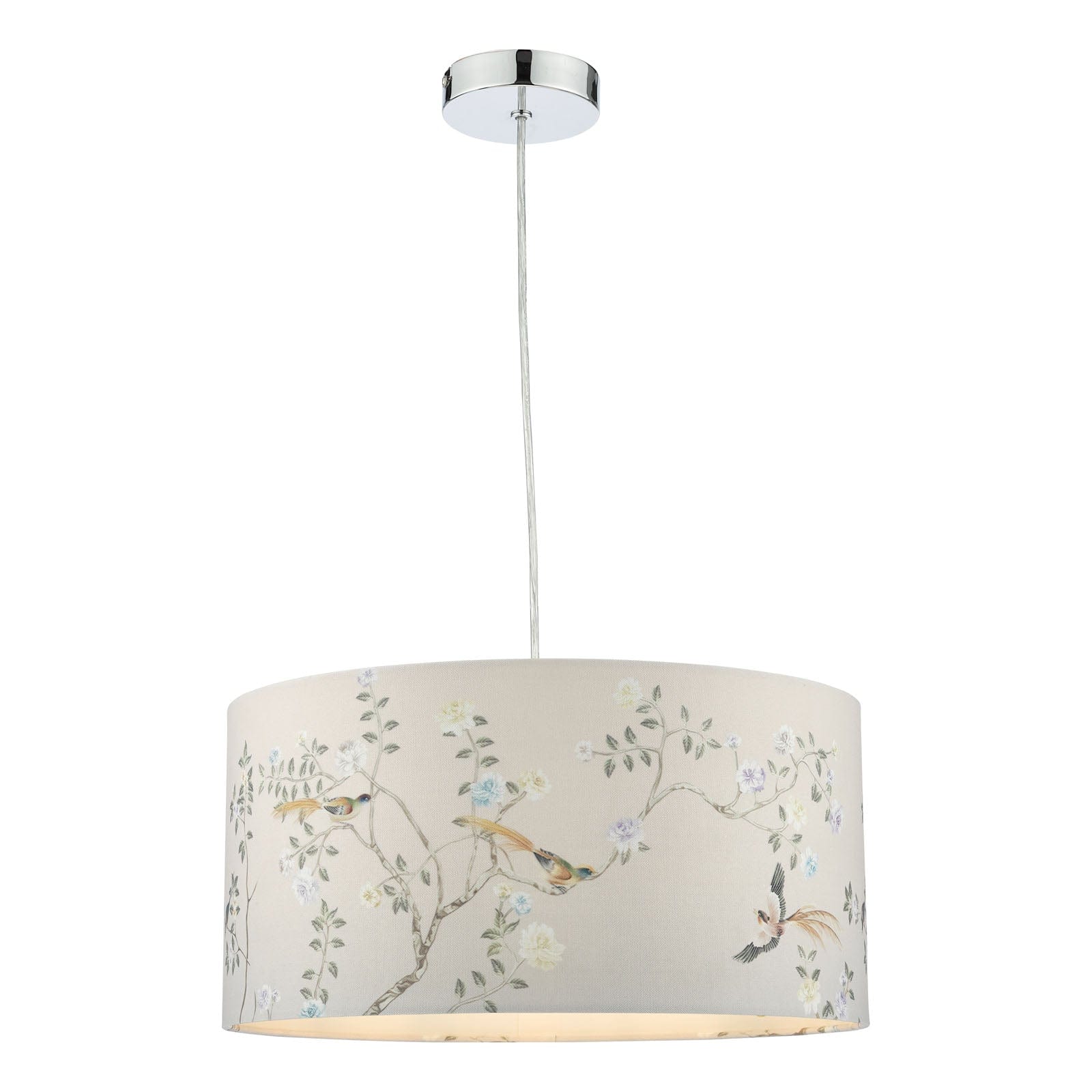 Marble Hill Taupe Cotton Drum Shade 40cm