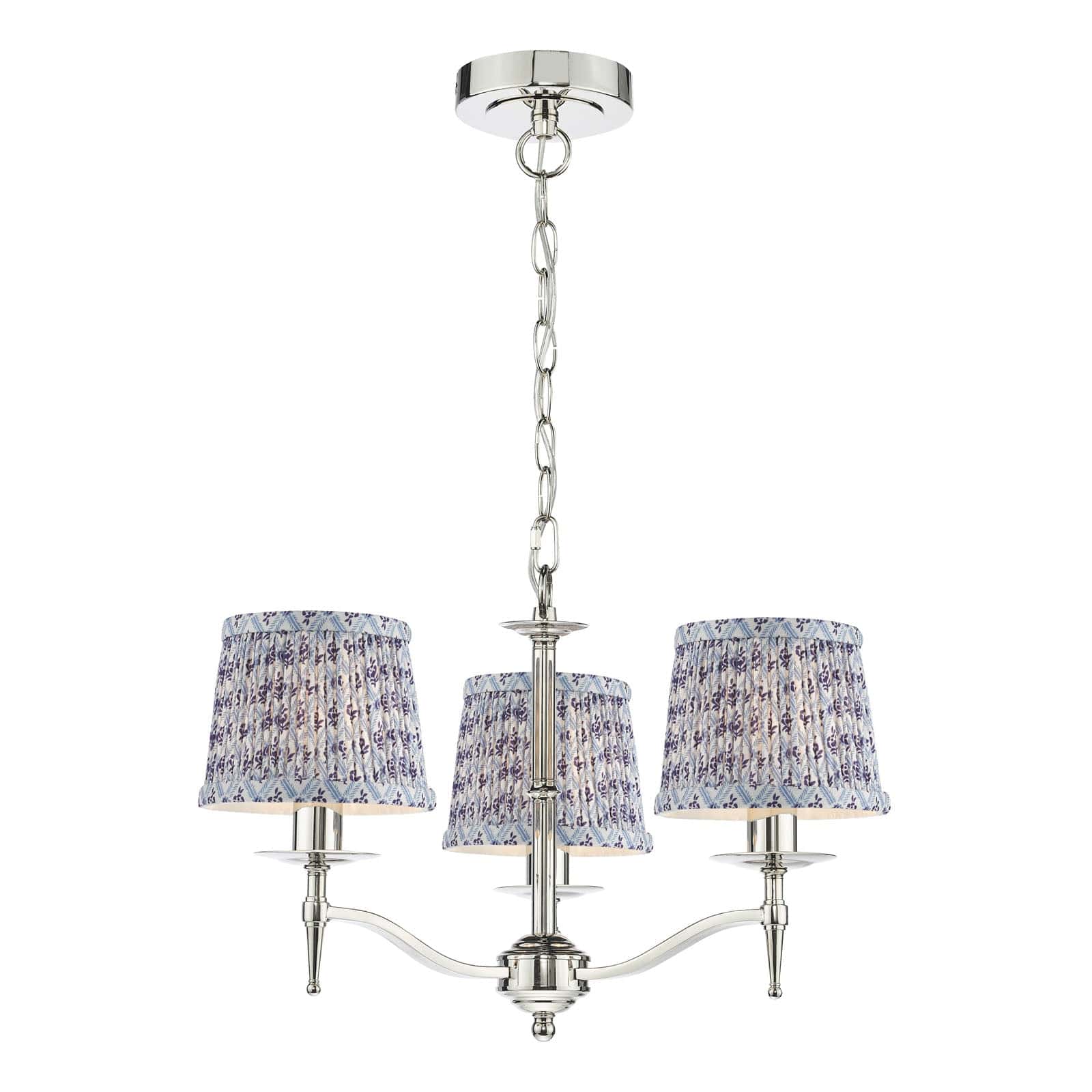 Marble Hill 3 Arm Pendant Polished Nickel