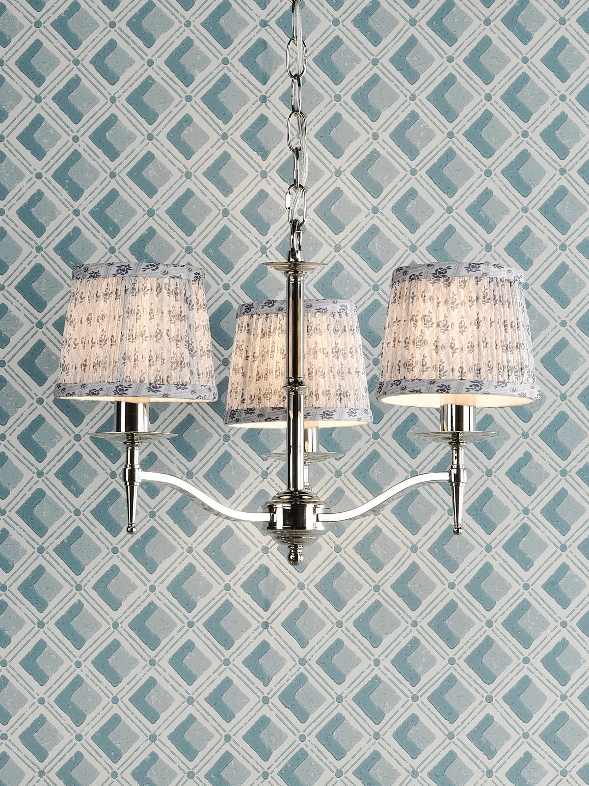 Marble Hill 3 Arm Pendant Polished Nickel