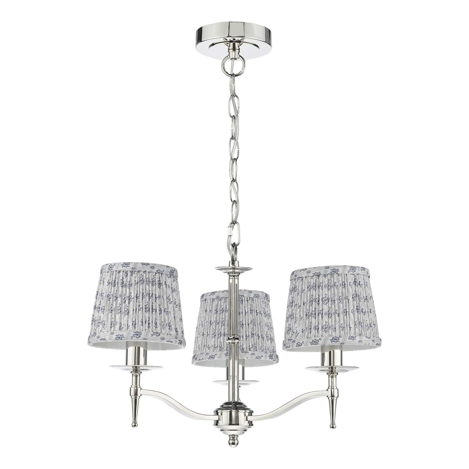 Marble Hill 3 Arm Pendant Polished Nickel