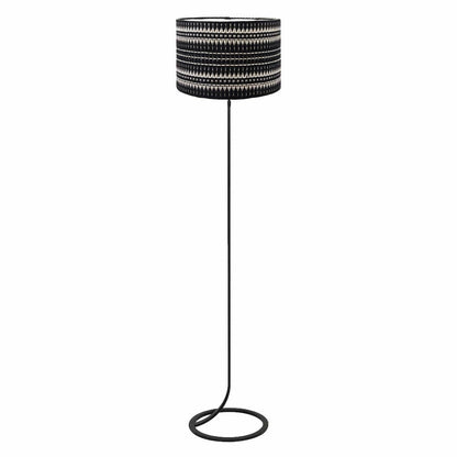 Mavey Matt Black Floor Lamp