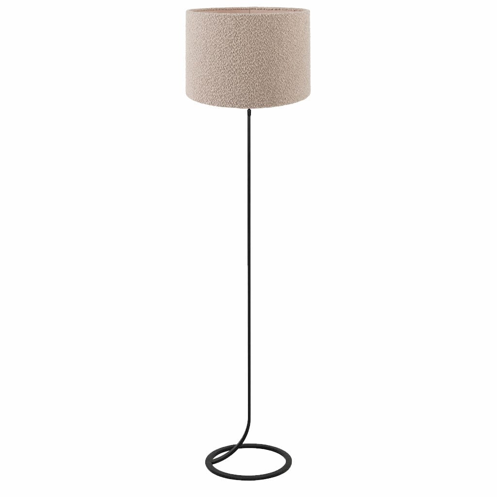 Mavey Matt Black Floor Lamp